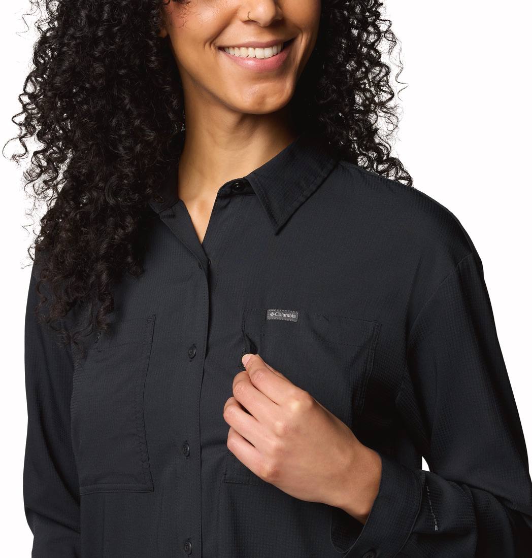 Columbia Women's Silver Ridge Utility Long Sleeve Shirt Black 03