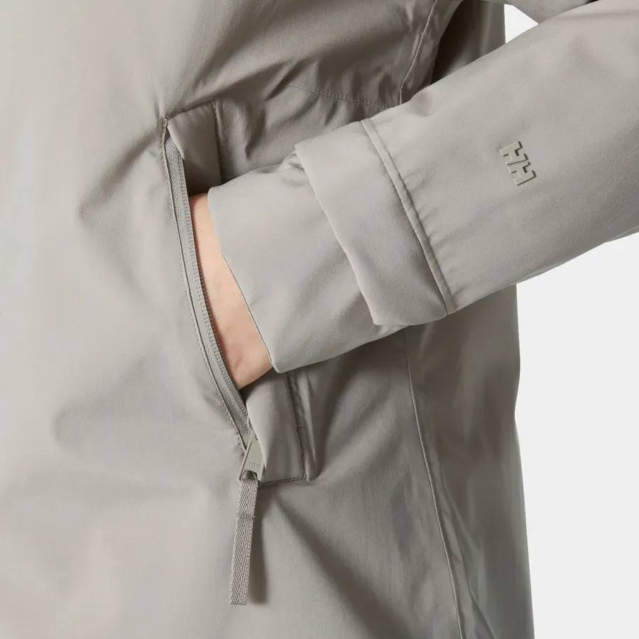 Helly Hansen Women's Victoria Insulated Mid Rain Jacket Grey 05