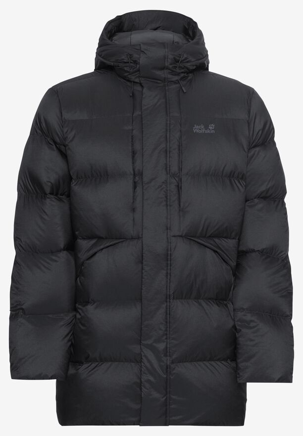 Jack Wolfskin Men's Icy Hill Coat RDS - Miesten untuvatakki Musta 07