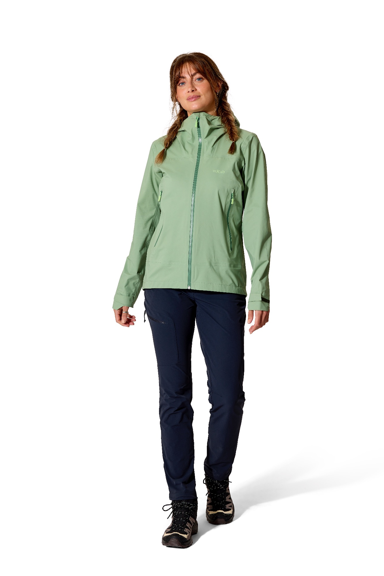 Rab Women's Firewall Light Jacket Dark Fig Green 03