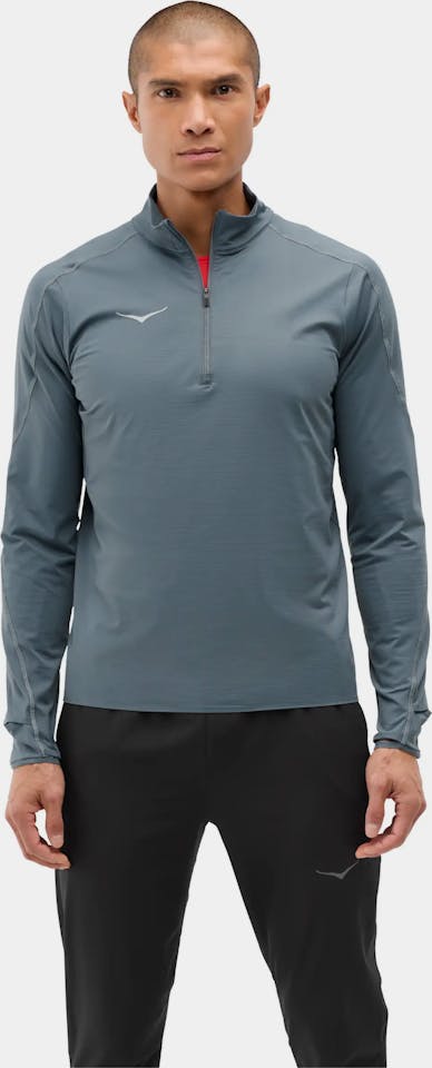 Hoka Men's Glidetech 1/4 Zip Faded Navy 01