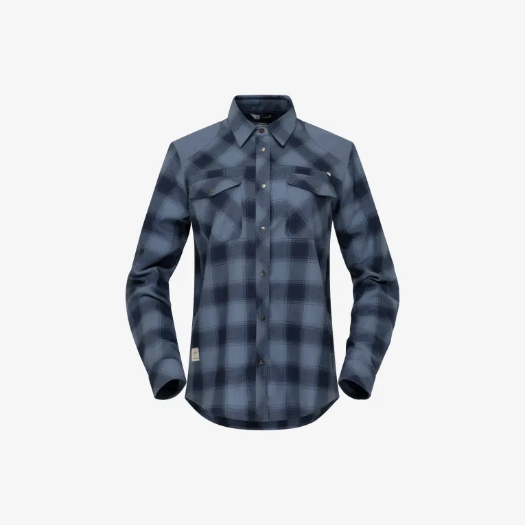 Norrøna Women's Femund Flannel Shirt Navy 03