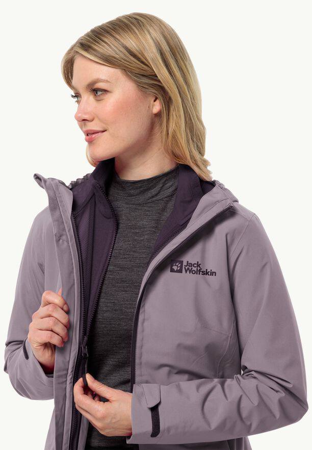 Jack Wolfskin Women's Moonrise 3in1 Jacket Blossom 09