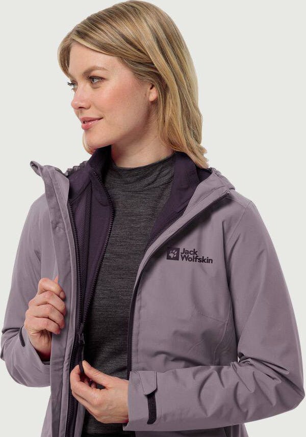 Jack Wolfskin Women's Moonrise 3in1 Jacket Blossom 09