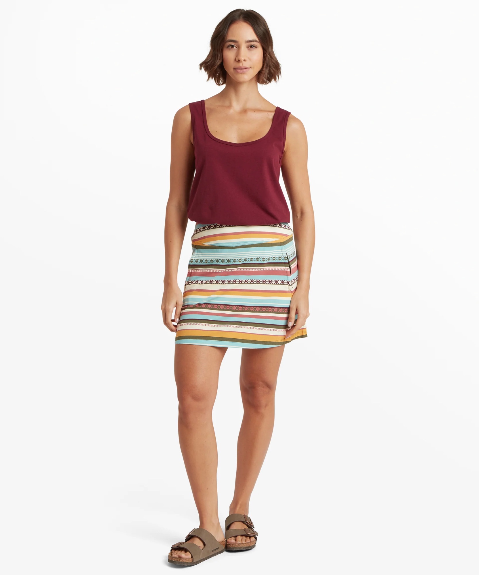 Sherpa Women's Jutnu Scoop Tank Wine 03