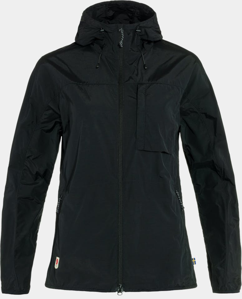 Fjällräven Women's High Coast Wind Jacket Musta 01