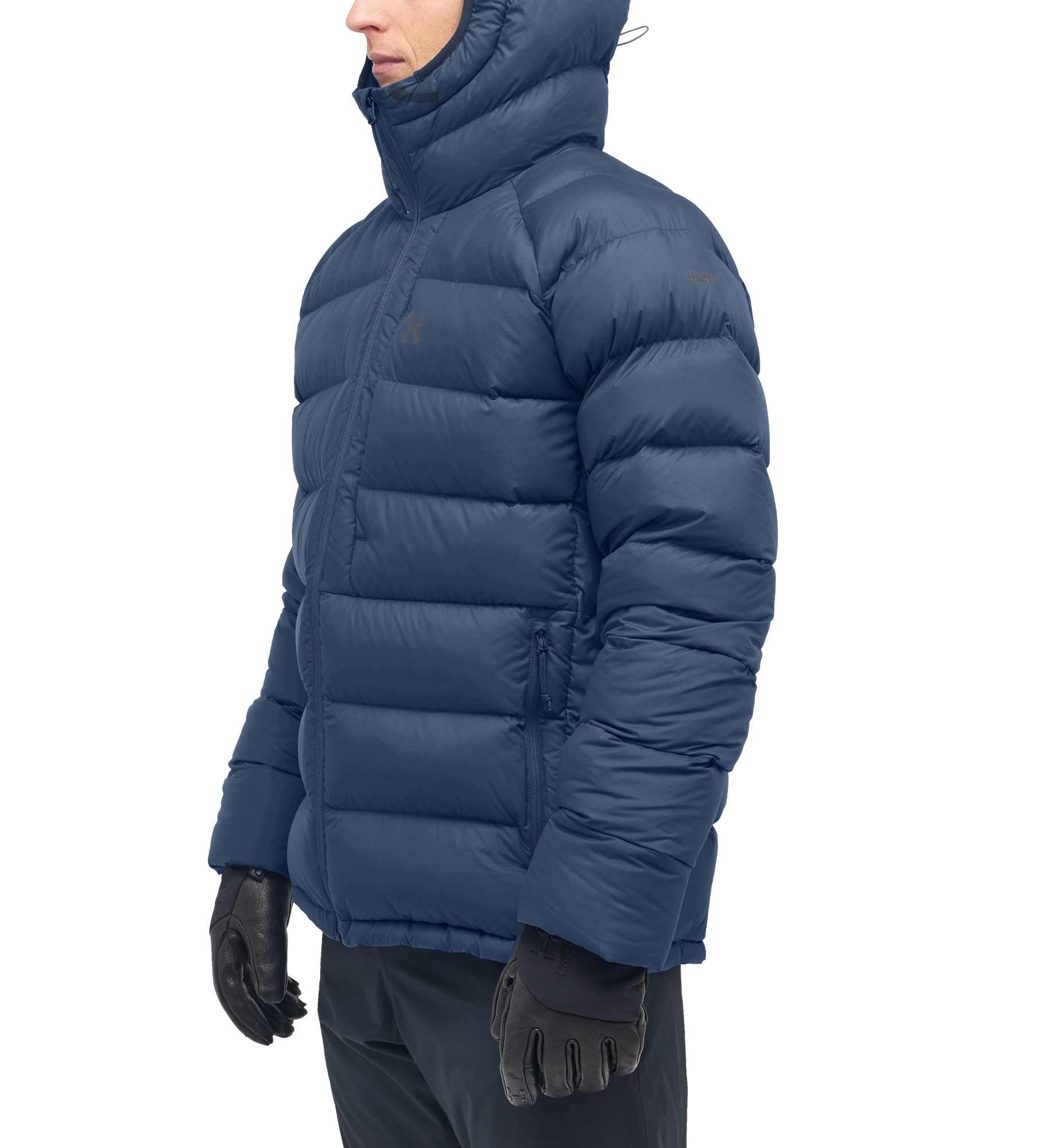 Haglöfs Men's Rosson Down Hood - Miesten untuvatakki Tarn Blue 04