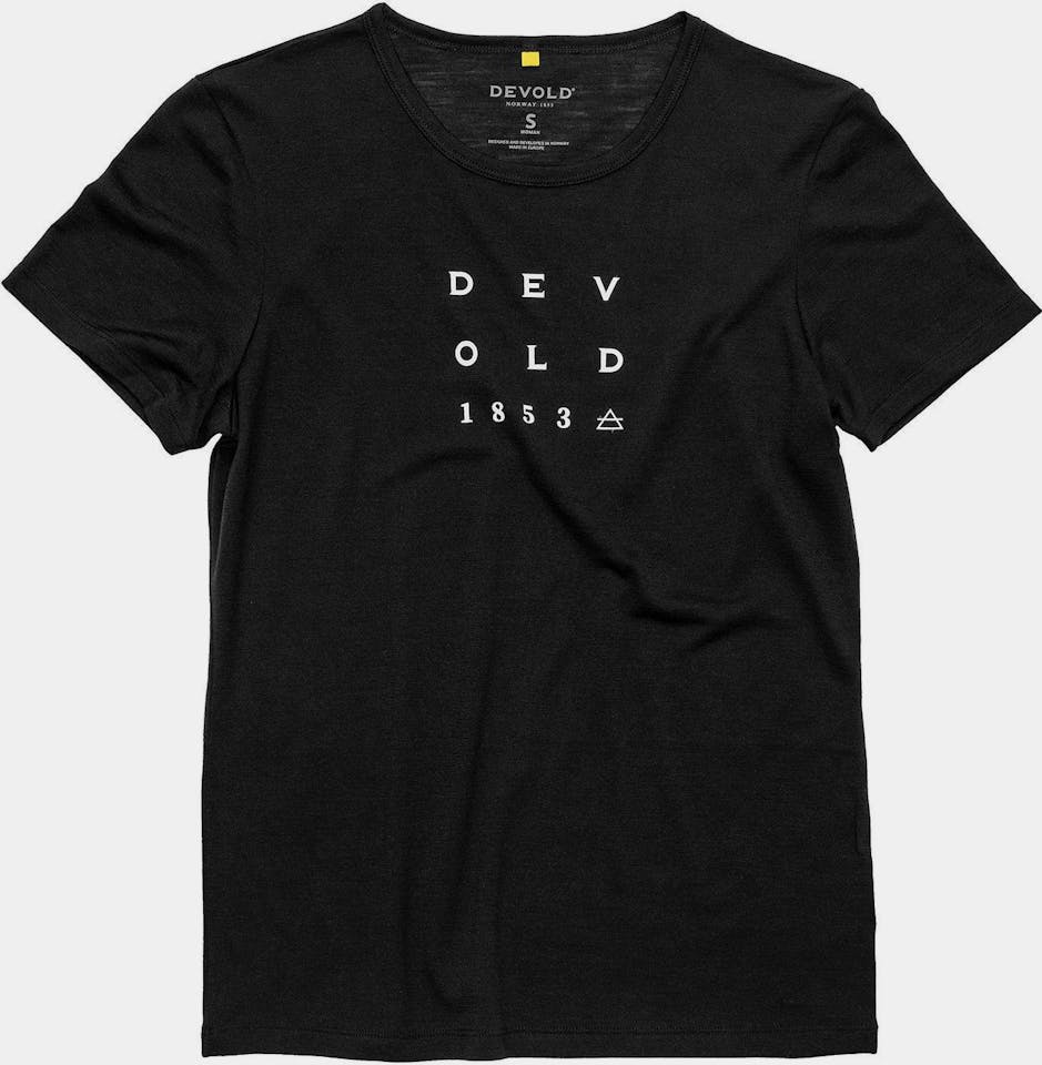 Devold Women's Active 1853 Tee Musta 02