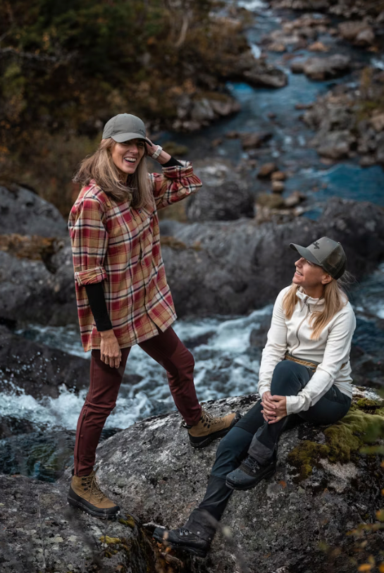 Lundhags Järpen Plaid Flannel Shirt Rosewood 06