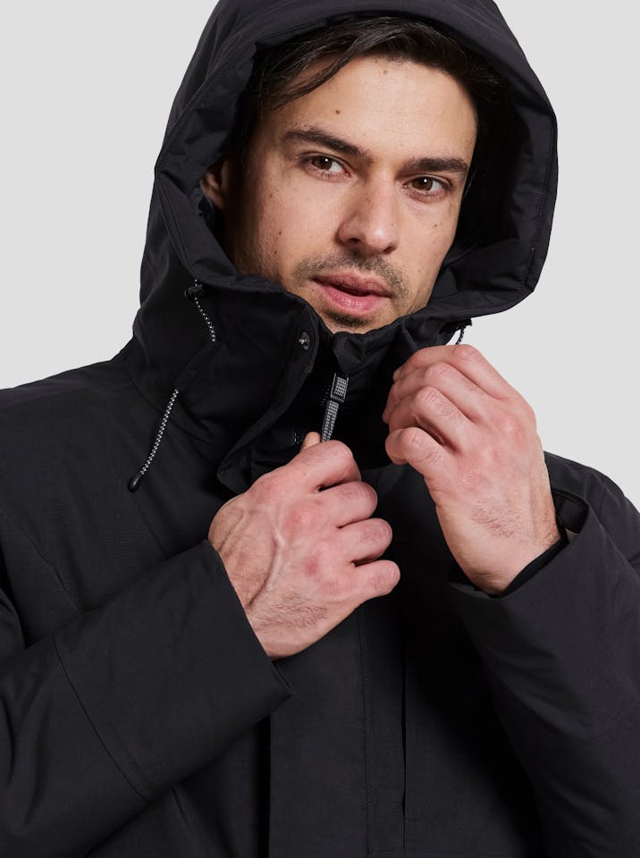 Didriksons Men's Akilles 2 Parka - Miesten talvitakki Musta 04