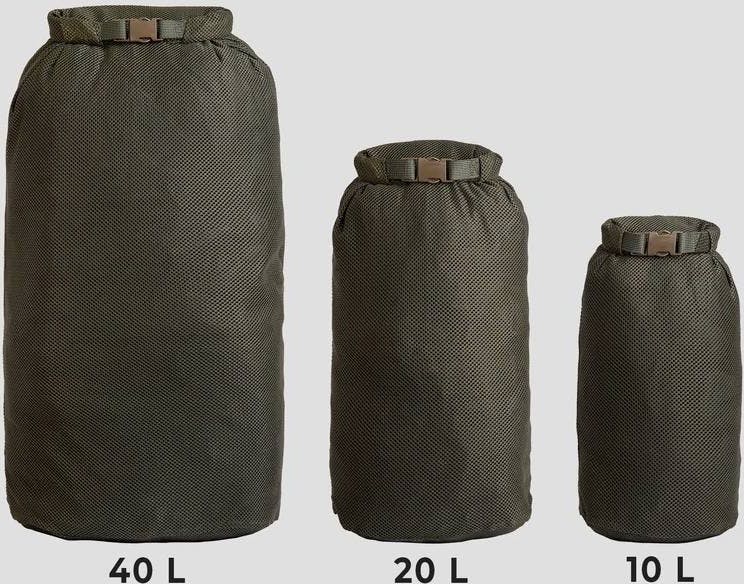 Savotta Rolltop Stuffsack, mesh, 20L Black 03