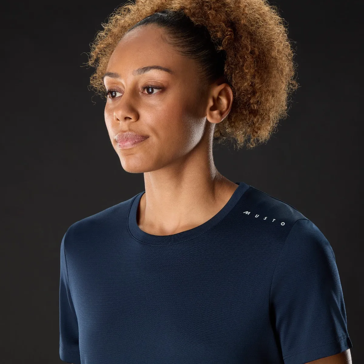 Musto Women's Evo Crew Sunblock Tee Navy 05