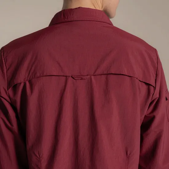 Craghoppers Women's Nosilife Adventure Long Sleeve III Shirt Riad Red 04