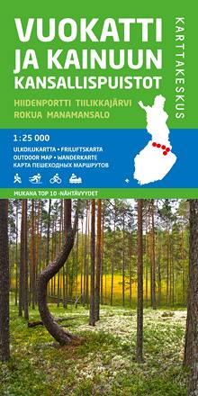 Karttakeskus Vuokatti and the national parks in Kainuu