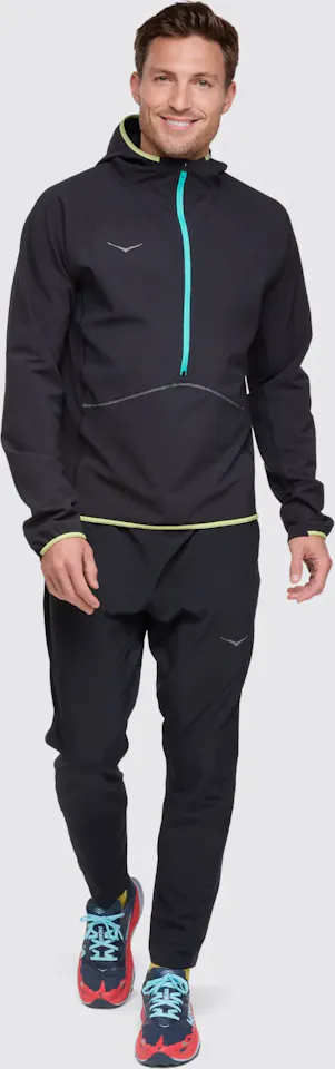 Hoka Men's Skyglow Half Zip Black 03