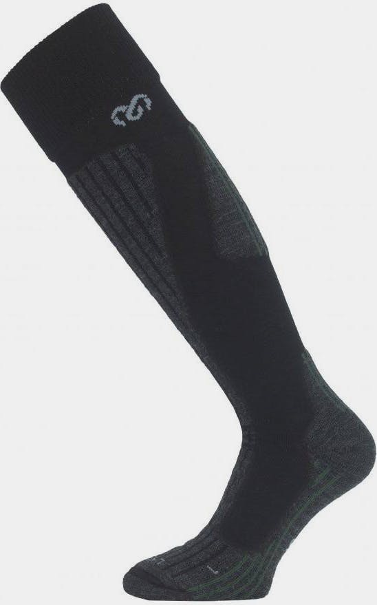 Lasting SWH Merino Ski Knee Socks Musta / Vihreä 01