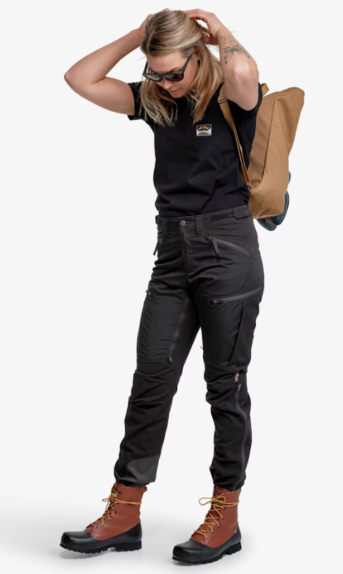 Lundhags Women's Authentic II Short/wide Pant Black 05