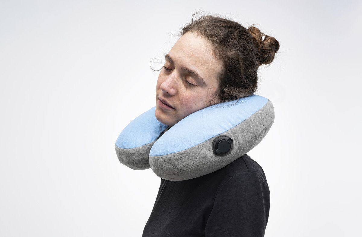 Cocoon U-shaped Neck Pillow Light blue 02