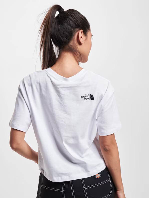 The North Face Women's Cropped Easy Tee White 04