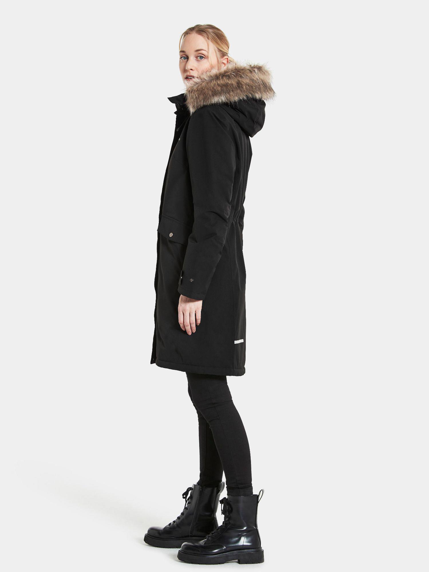 Didriksons Women's Erika Parka 3 Musta 08