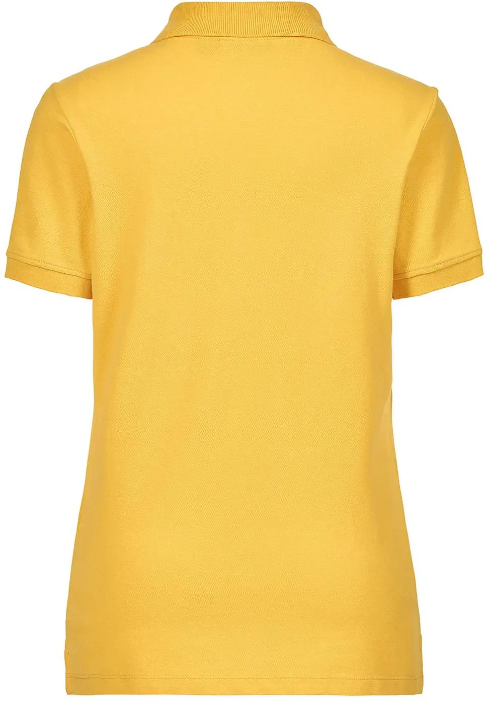 Musto Women's Essential Pique Short-Sleeve Polo Shirt Yellow 02