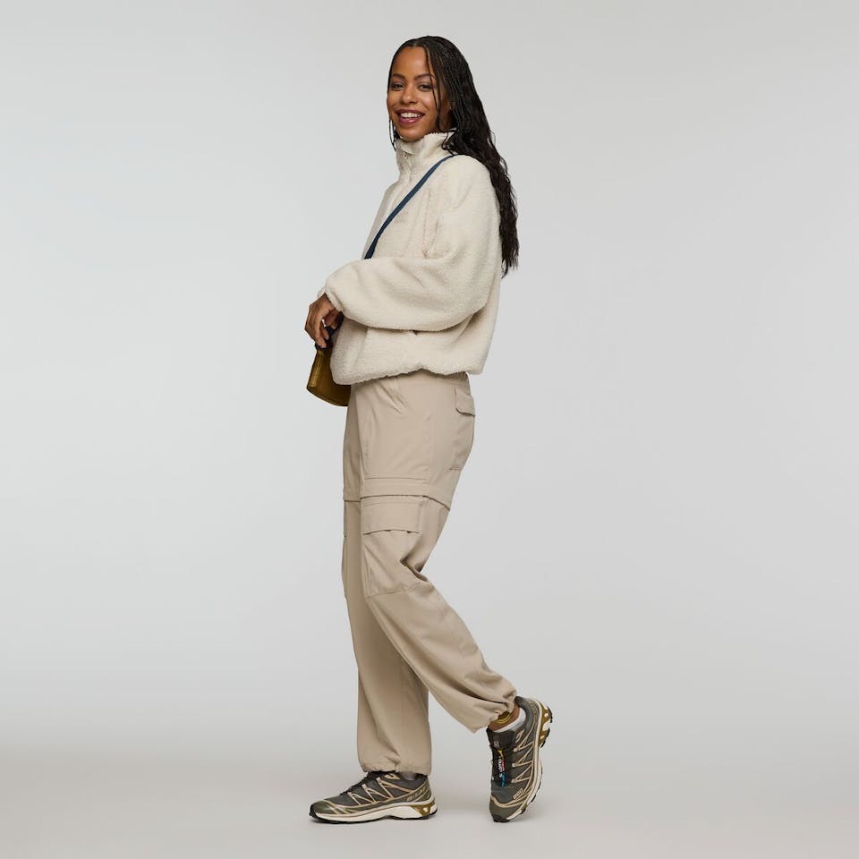 Cotopaxi Women's Bacano Pullover Fleece Cream and bone 02