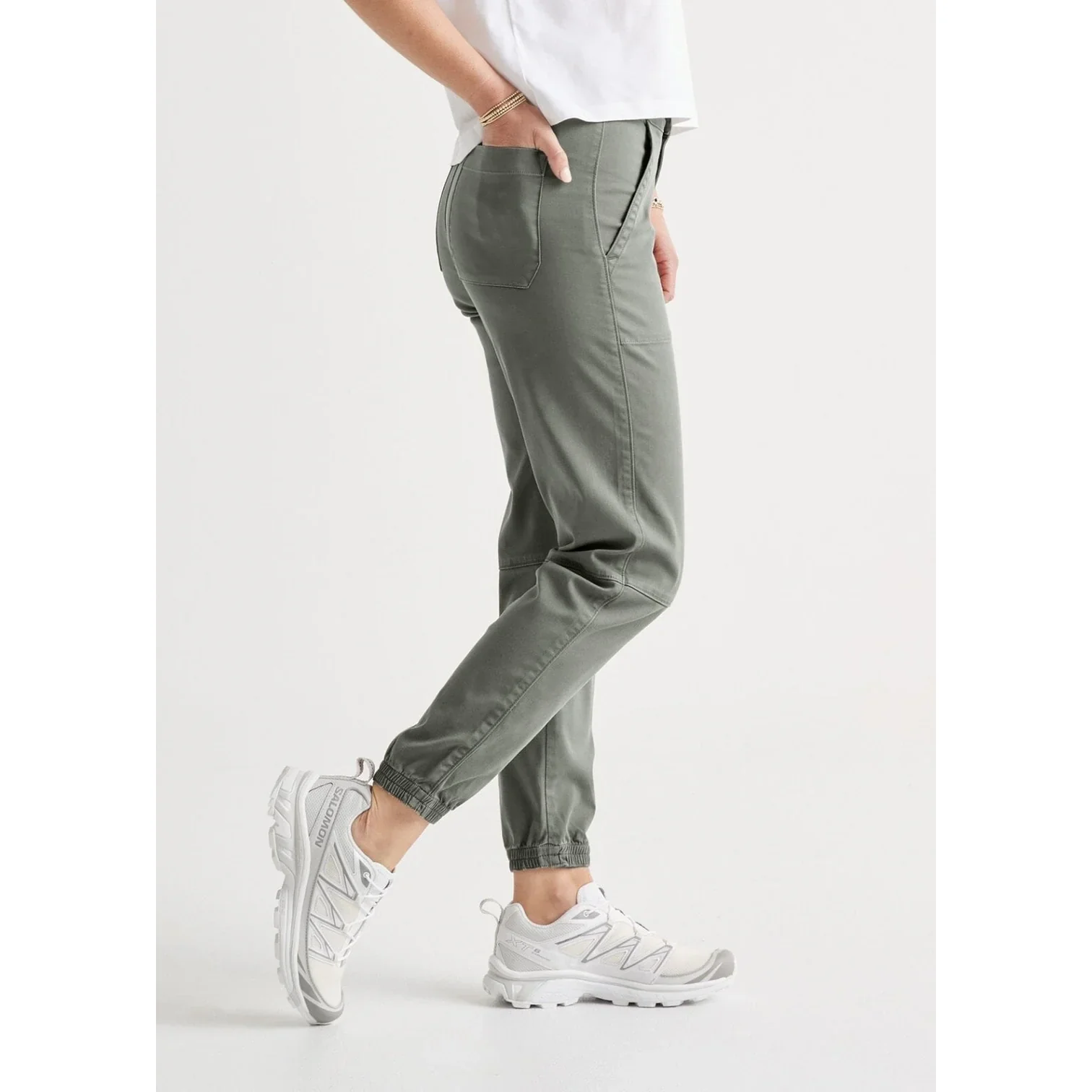 Duer Women's Live Lite Hi-rise Jogger Thyme 02