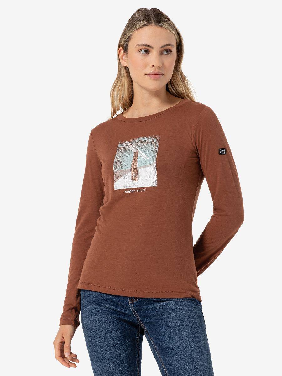 Supernatural Women's Header Long Sleeve Horn Brown 03