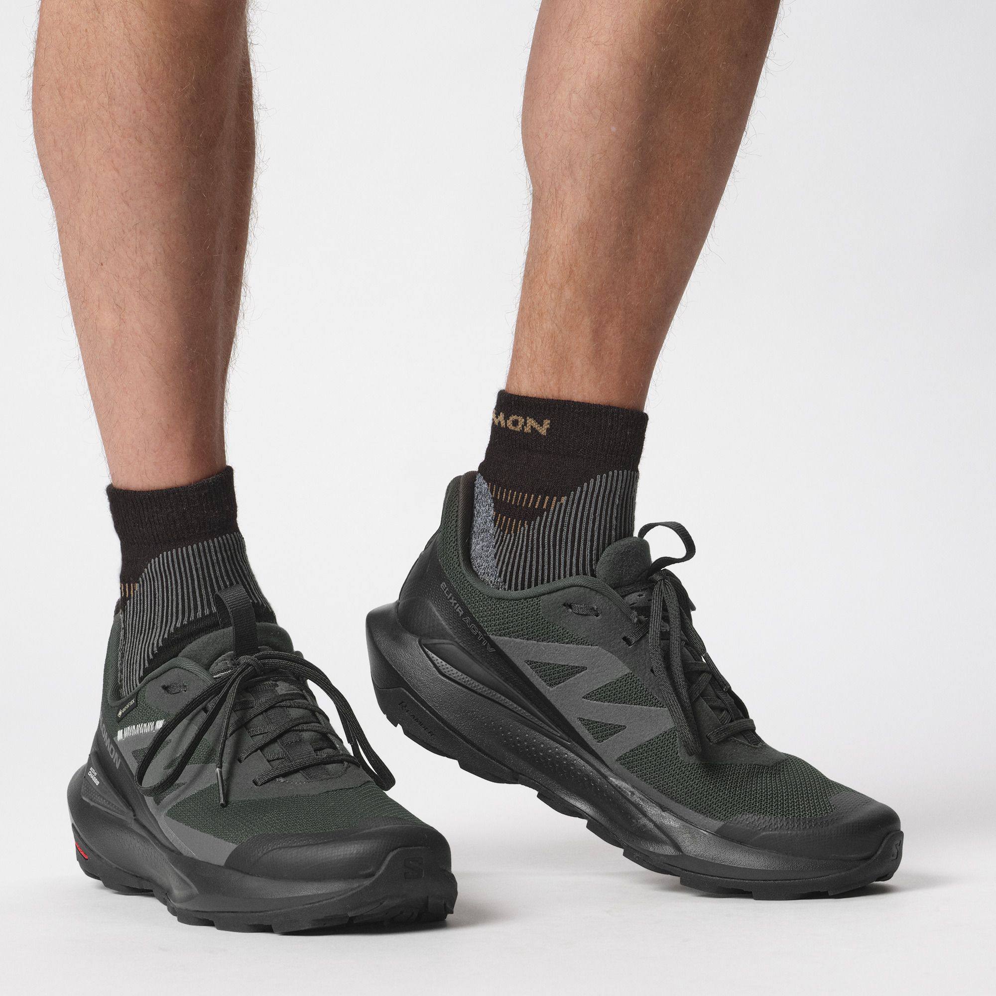 Salomon Men's Elixir Active GTX Black / Grey 04