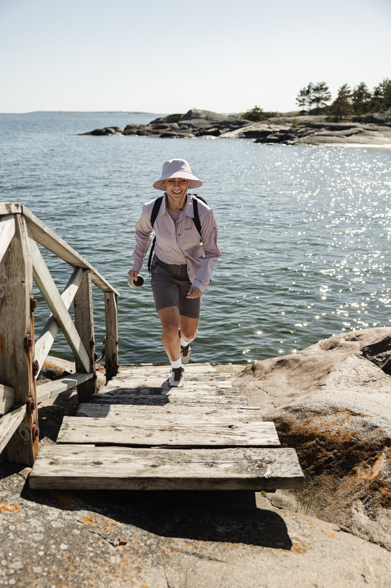 Halti Women's Pallas Cool Stretch Zipoff Pant Lila 06