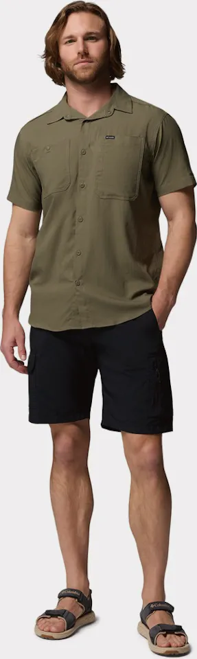 Columbia Men's Silver Ridge Utility II Short Sleeve Shirt Stone Green Heather 07
