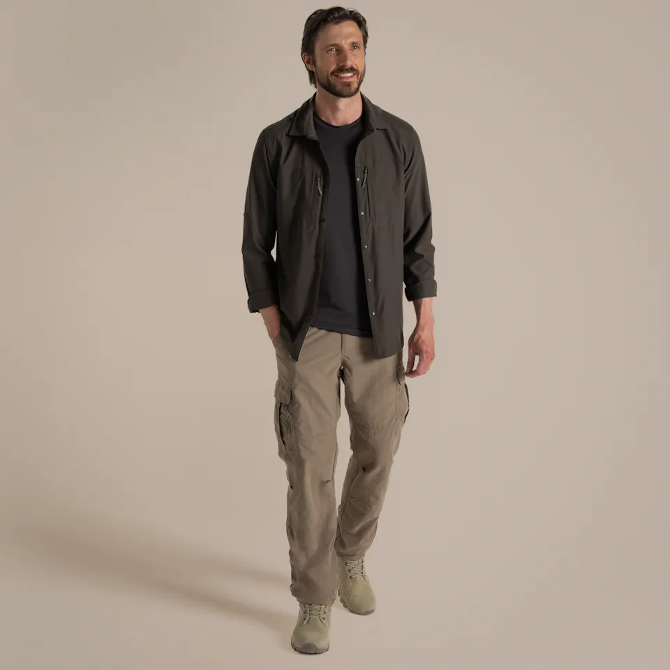 Craghoppers Men's Nosilife Pro Long Sleeved Shirt V Woodland Green 03