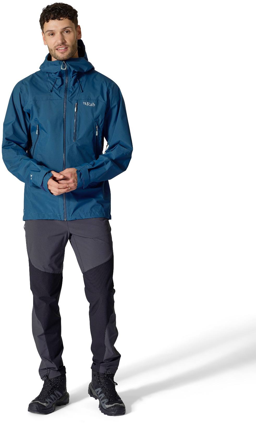 Rab Men's Downpour Mountain Jacket Army Green 03