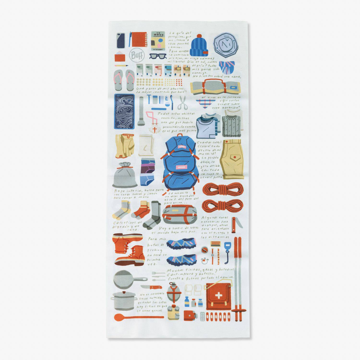 Buff Coolnet UV Camino Guia Peregrino  02