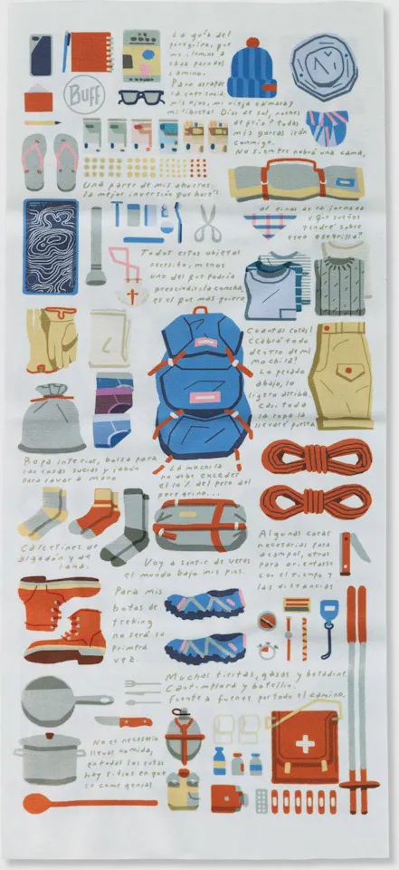 Buff Coolnet UV Camino Guia Peregrino 02