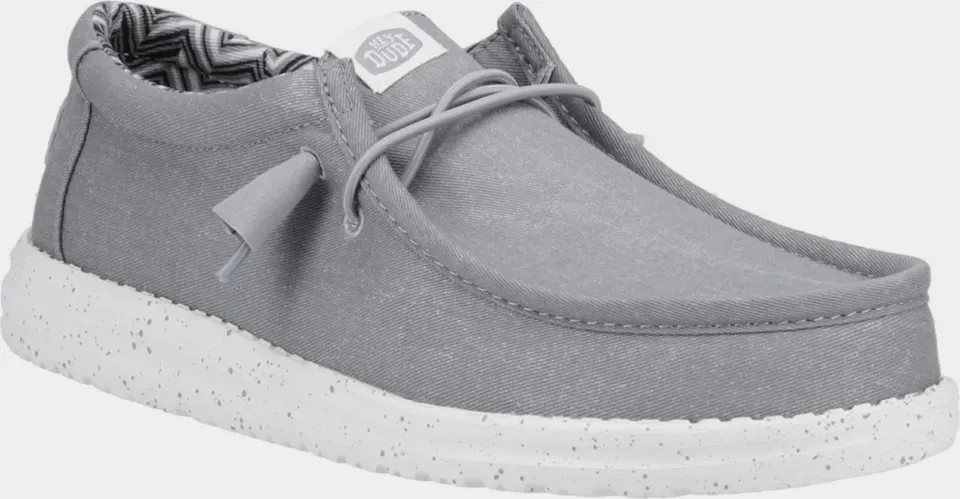 HeyDude Wally Stretch Canvas Light grey 01