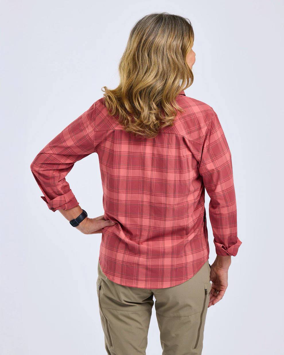 Pinewood Women's Abisko Trek Long Sleeve Shirt Lantana Pink 07