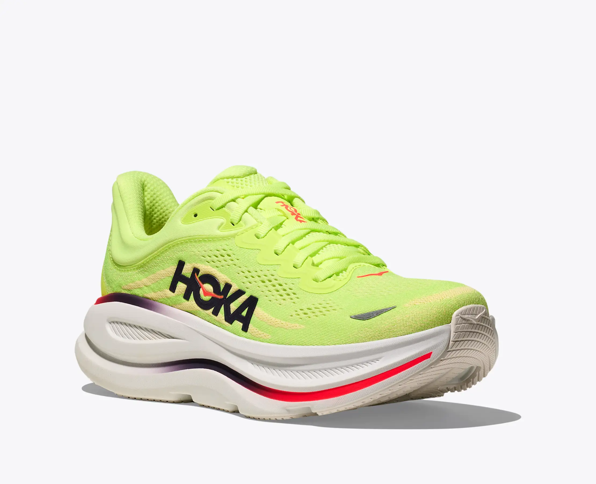 Hoka Men's Bondi 9 Neon Yuzu / Sunlight 07
