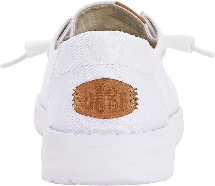 HeyDude Women's Wendy Stretch Canvas White 05