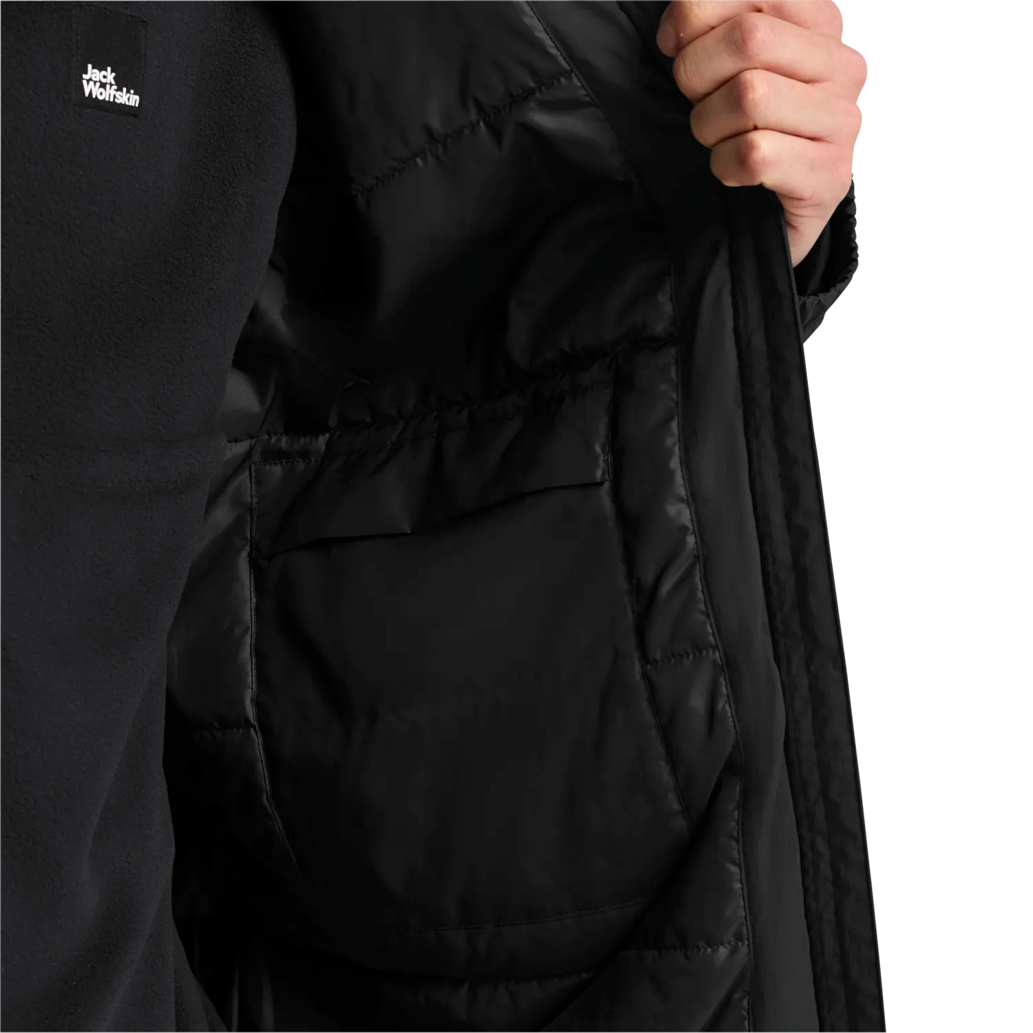 Jack Wolfskin Men's Pamir Jacket - Miesten kevyttoppatakki Musta 10