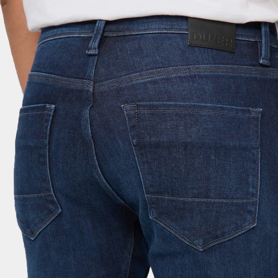 Duer Men's Tech Fleece Relax Taper Dark Indigo 06