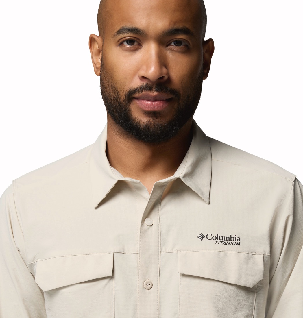 Columbia Men's Silver Ridge Elite Long Sleeve Dark Stone 05