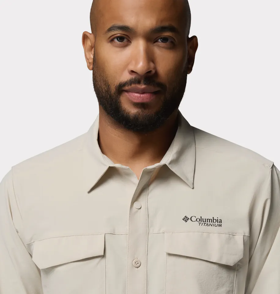 Columbia Men's Silver Ridge Elite Long Sleeve Dark Stone 05