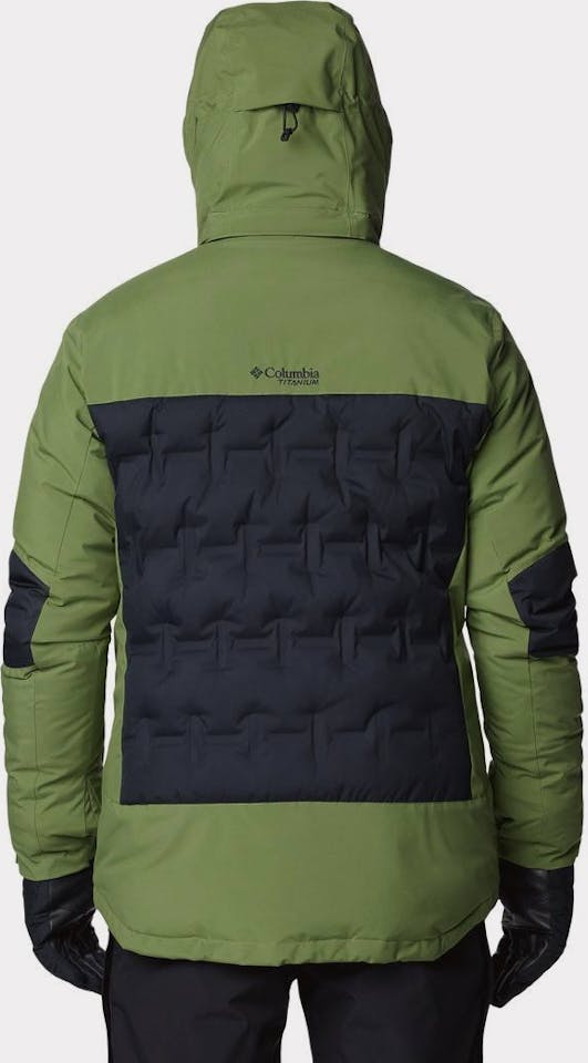 Columbia Men's Wild Card IV Down Jacket Black Green 11