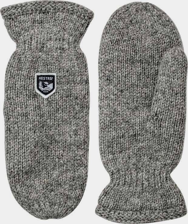 Hestra Basic Wool Mitt Vaaleanharmaa 01