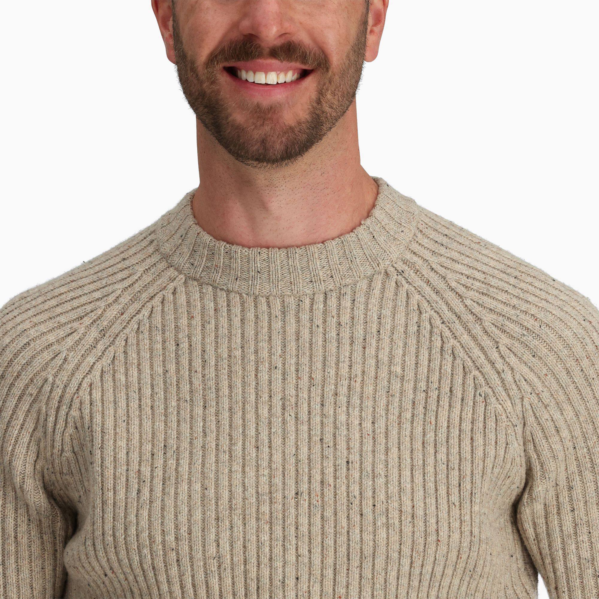 Royal Robbins Men's Rockcraft Wool Crew Long Sleeve Sand 05