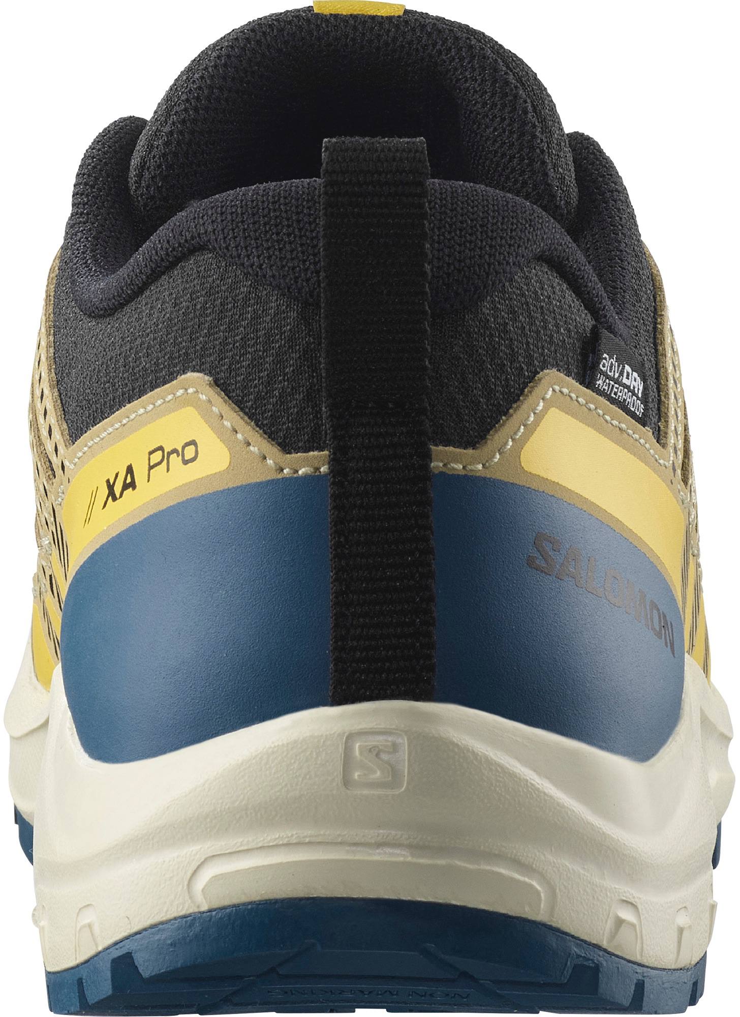 Salomon XA Pro V8 Waterproof Jr Black/Gray Green Powder Giallo 05