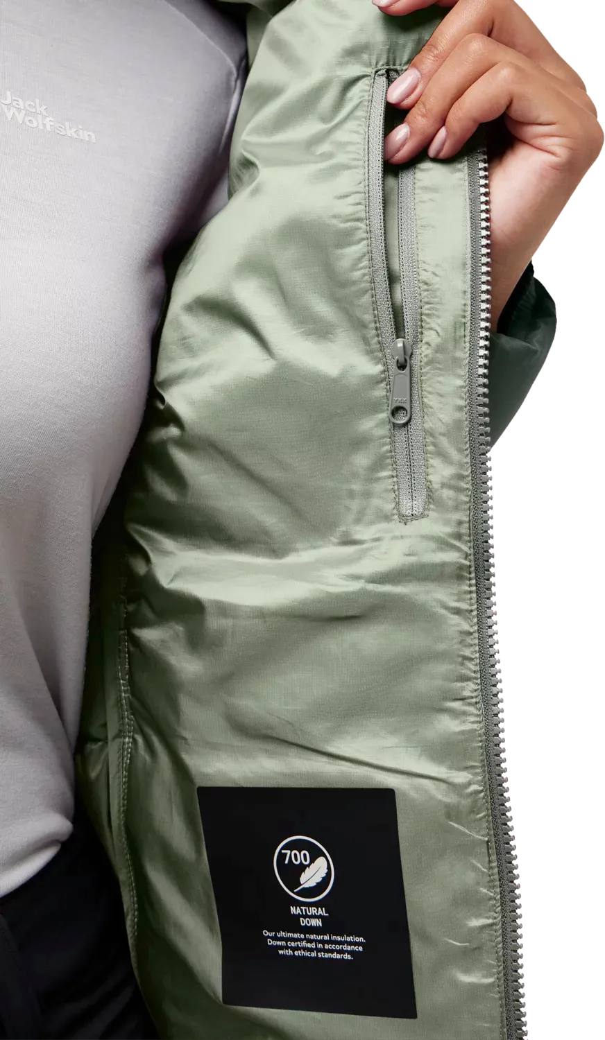 Jack Wolfskin Women's Nebelhorn Down Hoody - Naisten untuvatakki Slate Green 12