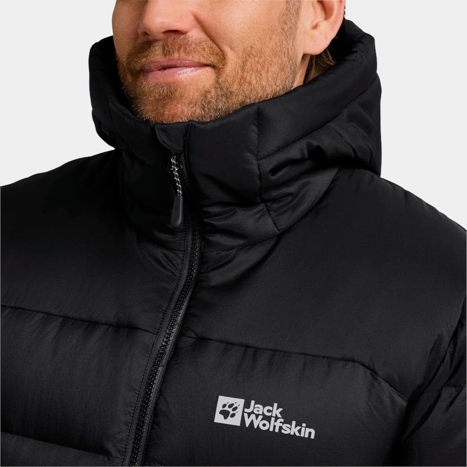 Jack Wolfskin Men's Nebelhorn Down Hoody - Miesten untuvatakki Musta 20