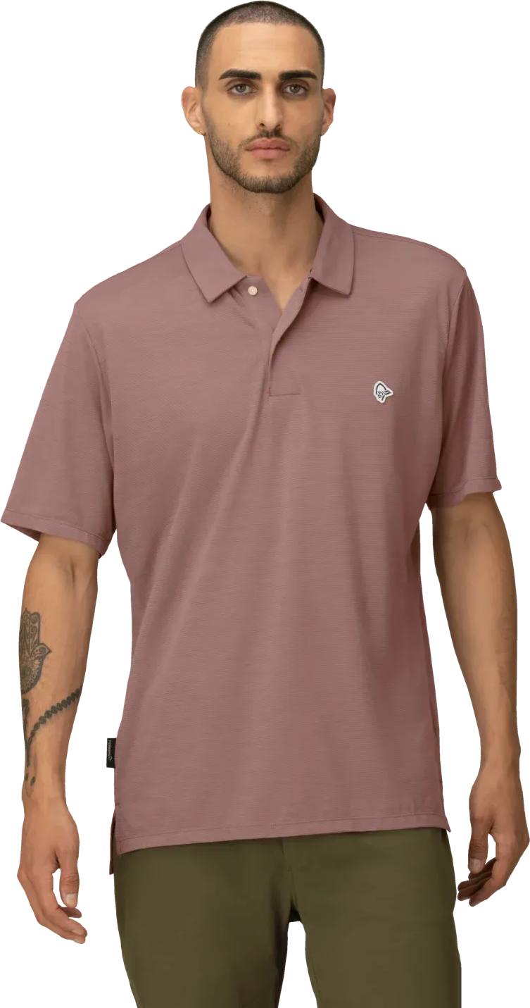 Norrøna Men's Femund Equalizer Merino Polo Grape 03